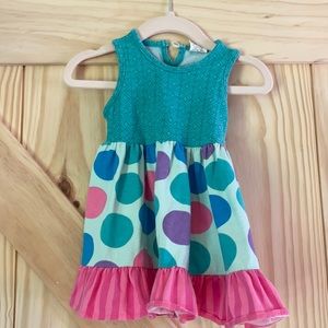 Ricrak & Ruffles 6/9 month dress.